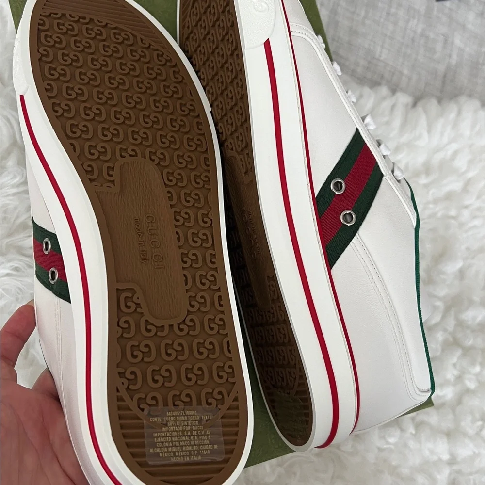 Gucci White Leather Men’s Tennis Sneaker Gucci Men 11 NWT